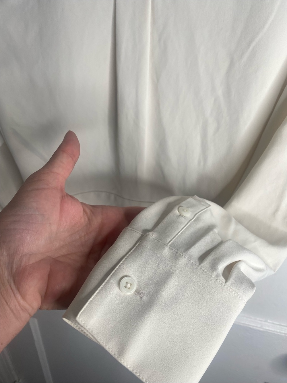 Club Monaco White Wrap Blouse - Picture 6 of 8